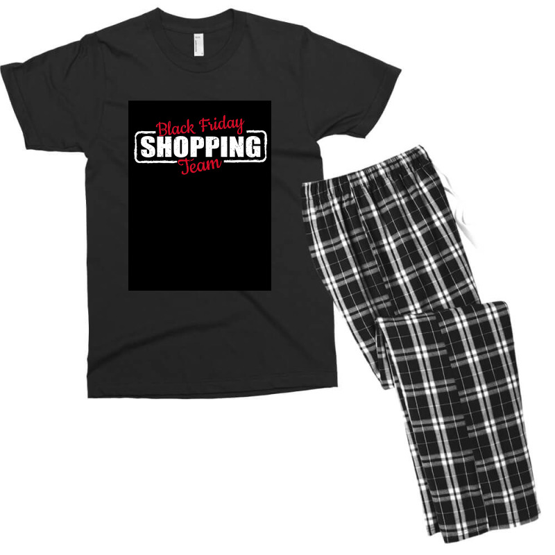 Black Friday Shopping Team   Red White Men's T-shirt Pajama Set by kalmasem | Artistshot