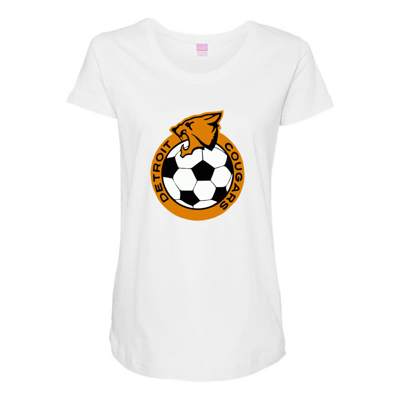 Detroit Cougars Maternity Scoop Neck T-shirt by cm-arts | Artistshot