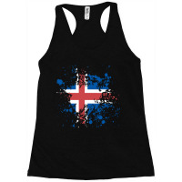 Iceland Flag Ink Vectors Racerback Tank | Artistshot