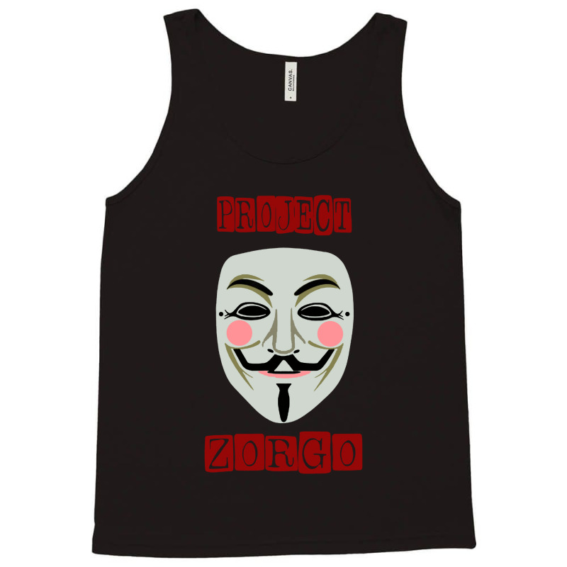 Project Zorgo Anonymous Mask Hacker Tank Top | Artistshot