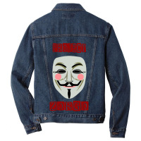 Project Zorgo Anonymous Mask Hacker Men Denim Jacket | Artistshot