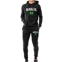 Brazil Brasil Flag Vintage  Men Women Kids Brazil Hoodie & Jogger Set | Artistshot