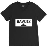 Savoie Montagne Rouge Blanc V-neck Tee | Artistshot