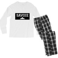 Savoie Montagne Rouge Blanc Men's Long Sleeve Pajama Set | Artistshot