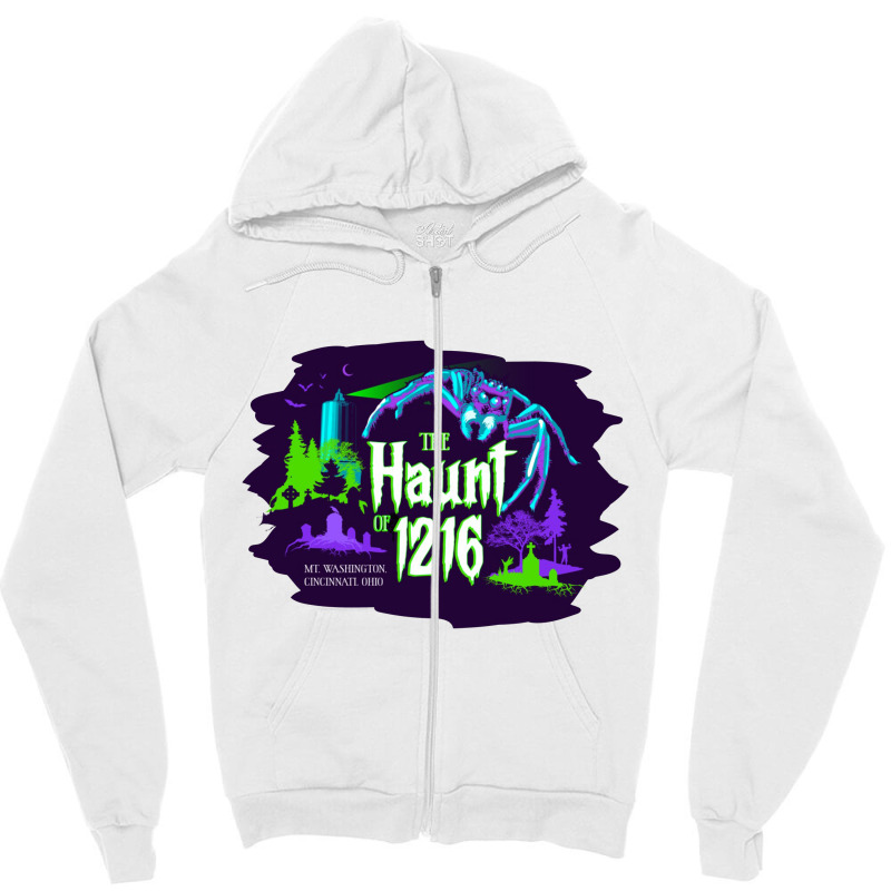 Ghost Creepy Nature Cool Zipper Hoodie | Artistshot