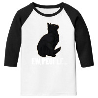 Ew People ... Black Cat Funny Pet Lover Men Dark Cat Youth 3/4 Sleeve | Artistshot