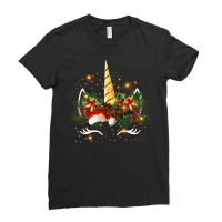 Christmas Unicorn Ladies Fitted T-shirt | Artistshot