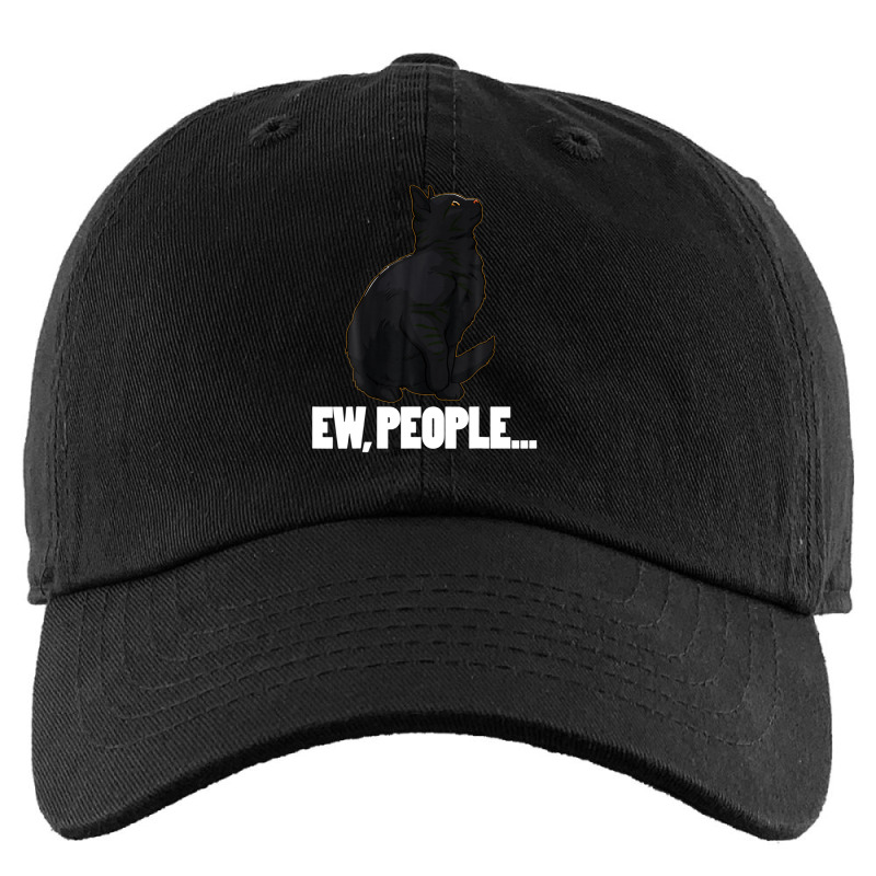 Ew People ... Black Cat Funny Pet Lover Men Dark Cat Kids Cap by arabianartyom | Artistshot