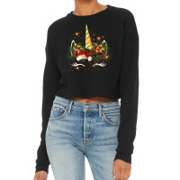 Christmas Unicorn Cropped Sweater | Artistshot