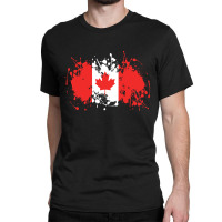 Canada Flag Ink Spatter Vectors Classic T-shirt | Artistshot