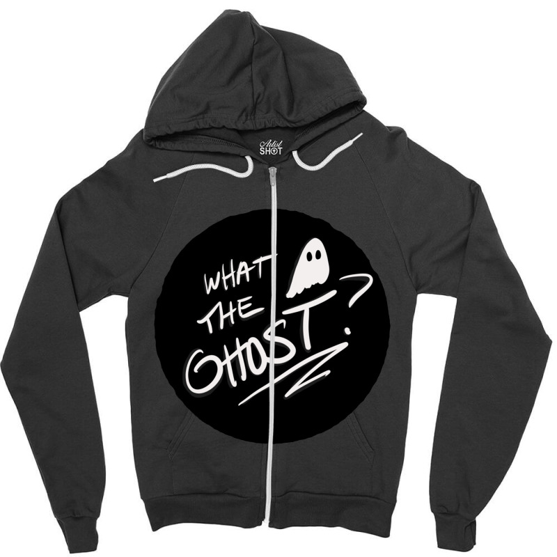 Wtg What The Ghost Zipper Hoodie | Artistshot