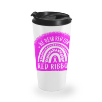 Red Ribbon Week Awareness Travel Mug | Artistshot