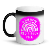 Red Ribbon Week Awareness Magic Mug | Artistshot