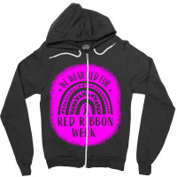 Red Ribbon Week Awareness Zipper Hoodie | Artistshot