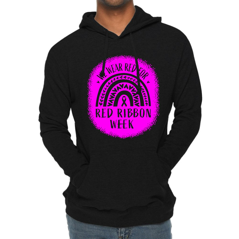 Red Ribbon Week Awareness Lightweight Hoodie | Artistshot