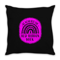 Red Ribbon Week Awareness Throw Pillow | Artistshot