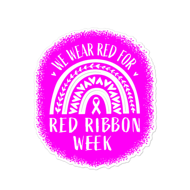 Red Ribbon Week Awareness Sticker | Artistshot