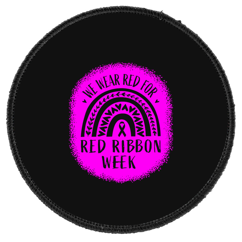 Red Ribbon Week Awareness Round Patch | Artistshot