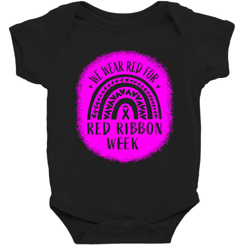 Red Ribbon Week Awareness Baby Bodysuit | Artistshot