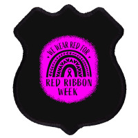 Red Ribbon Week Awareness Shield Patch | Artistshot