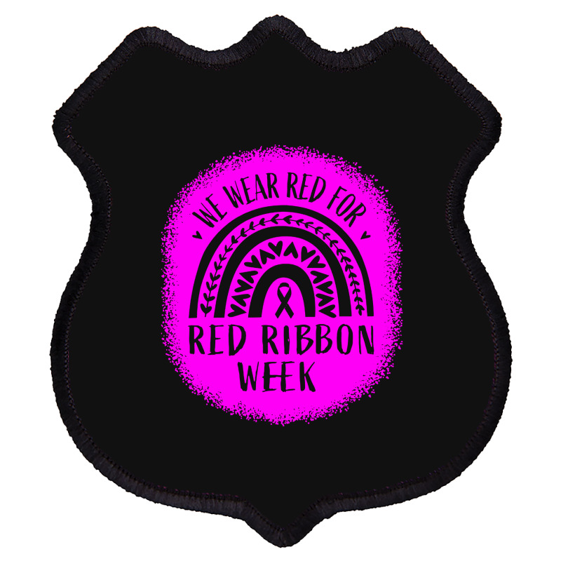 Red Ribbon Week Awareness Shield Patch | Artistshot