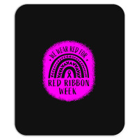 Red Ribbon Week Awareness Mousepad | Artistshot