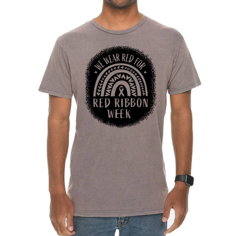 Red Ribbon Week Awareness Vintage T-shirt | Artistshot