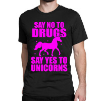 Red Yes To Unicorns Ribbon Week Classic T-shirt | Artistshot