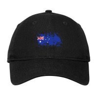 Australia Ink Flag Vectors Adjustable Cap | Artistshot