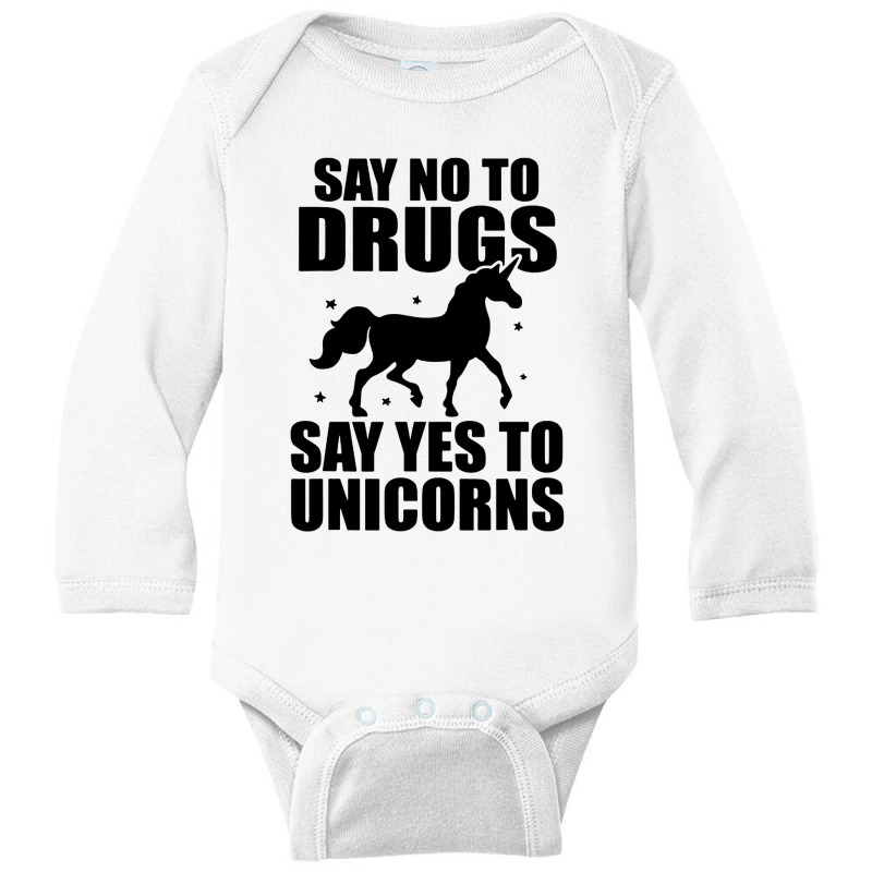 Red Yes To Unicorns Ribbon Week Long Sleeve Baby Bodysuit | Artistshot