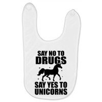 Red Yes To Unicorns Ribbon Week Baby Bibs | Artistshot