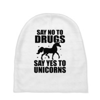 Red Yes To Unicorns Ribbon Week Baby Beanies | Artistshot