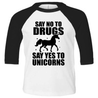 Red Yes To Unicorns Ribbon Week Toddler 3/4 Sleeve Tee | Artistshot