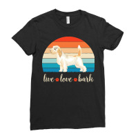 Petit Basset Griffon Vendeen T  Shirt Live Love Bark Petit Basset Grif Ladies Fitted T-shirt | Artistshot