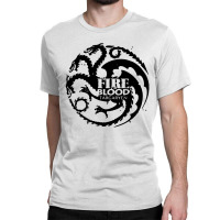 Fire And Blood Game Classic T-shirt | Artistshot