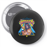 Flexing Ultimate Warrior Pin-back Button | Artistshot