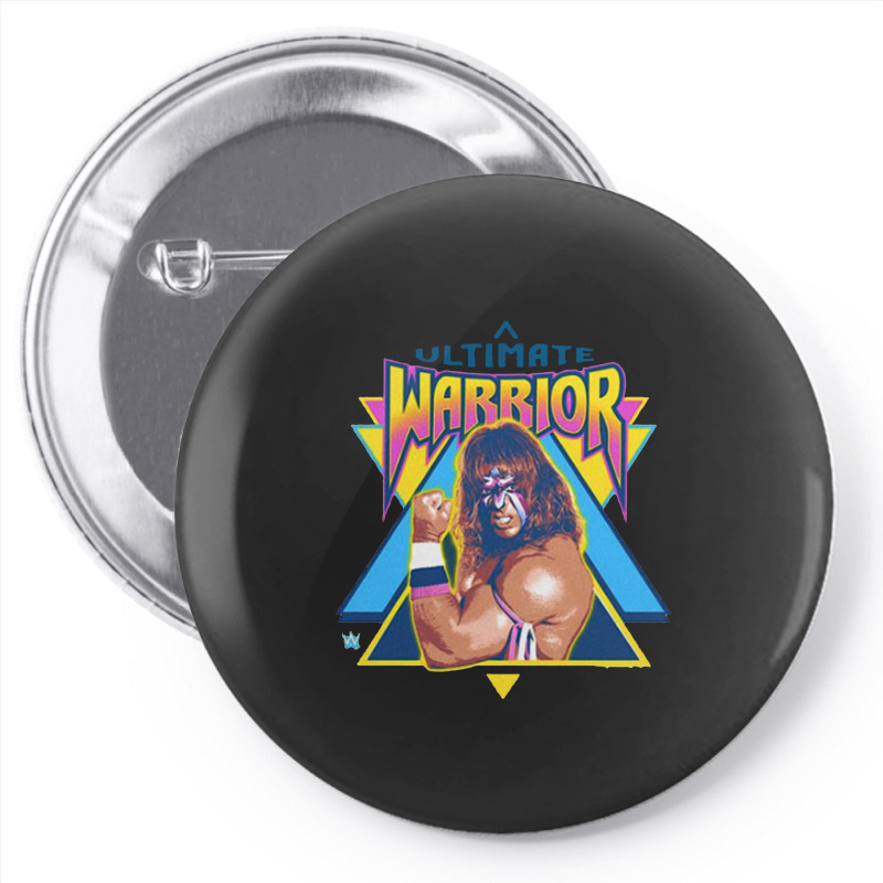 Flexing Ultimate Warrior Pin-back Button | Artistshot