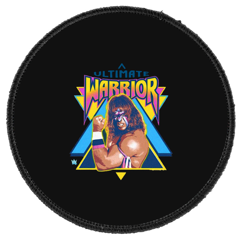 Flexing Ultimate Warrior Round Patch | Artistshot