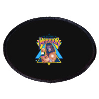 Flexing Ultimate Warrior Oval Patch | Artistshot