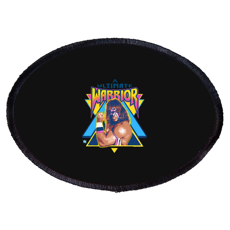 Flexing Ultimate Warrior Oval Patch | Artistshot