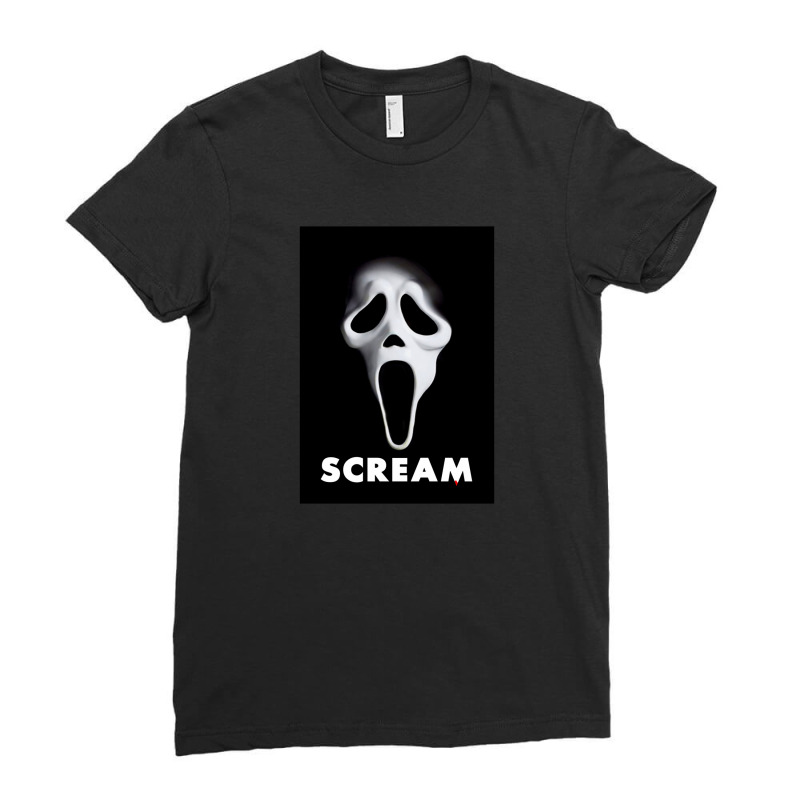 Scream Ladies Fitted T-Shirt by cm-arts | Artistshot