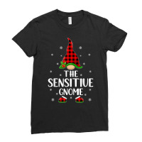 Matching Family Buffalo Plaid The Sensitive Gnome Christmas T Shirt Ladies Fitted T-shirt | Artistshot