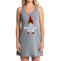 Matching Family Buffalo Plaid The Sensitive Gnome Christmas T Shirt Tank Dress | Artistshot