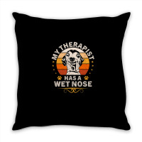 My Therapist Has A Wet Nose Italian Greyhound Dog Vintage Throw Pillow | Artistshot