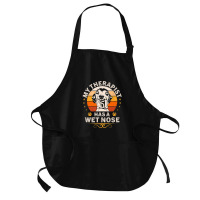 My Therapist Has A Wet Nose Italian Greyhound Dog Vintage Medium-length Apron | Artistshot