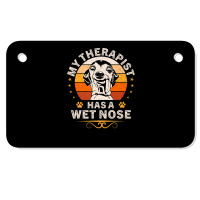 My Therapist Has A Wet Nose Italian Greyhound Dog Vintage Motorcycle License Plate | Artistshot