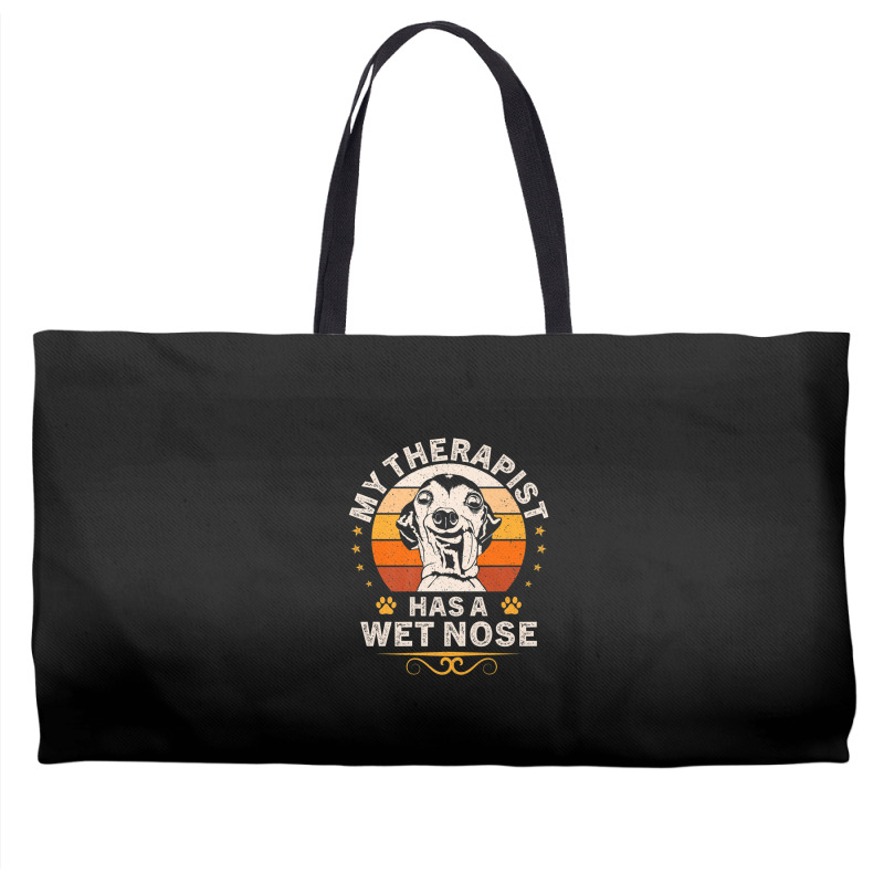 My Therapist Has A Wet Nose Italian Greyhound Dog Vintage Weekender Totes by PecorelliMatalyn1992 | Artistshot