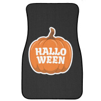 Famous Halloween Pumpkin Design Front Car Mat | Artistshot