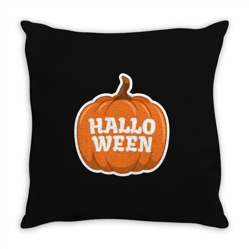 Famous Halloween Pumpkin Design Throw Pillow | Artistshot