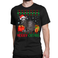 Merry Catmas Cat Ugly Christmas Oriental Cat Mom Dad T Shirt Classic T-shirt | Artistshot